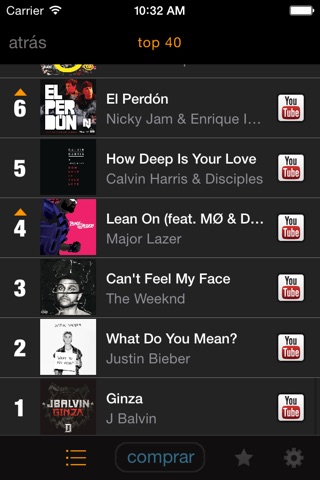 my9 Top 40 : MX listas musicales screenshot 3