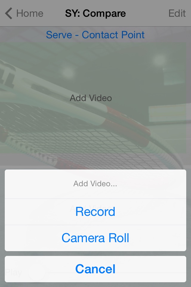 SY: Compare - Easy Tennis Video Comparison Tool For Player or Coach screenshot 2