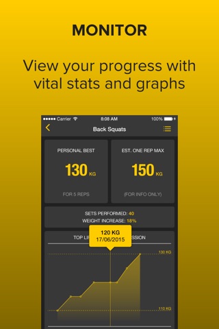 Strongr: Training Log for Weight Lifting and Strength Workouts screenshot 2
