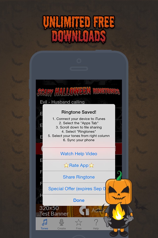 Halloween Ringtones - Scary Sounds for your iPhone screenshot 2