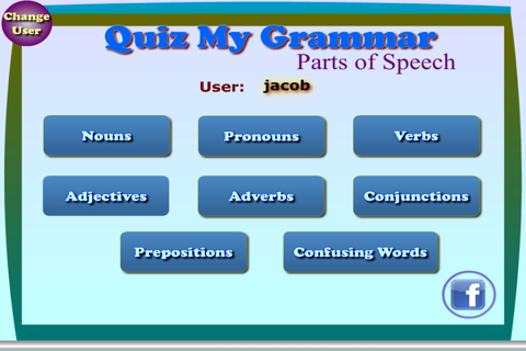 Quiz My Grammar Parts of Speech Lite screenshot 2