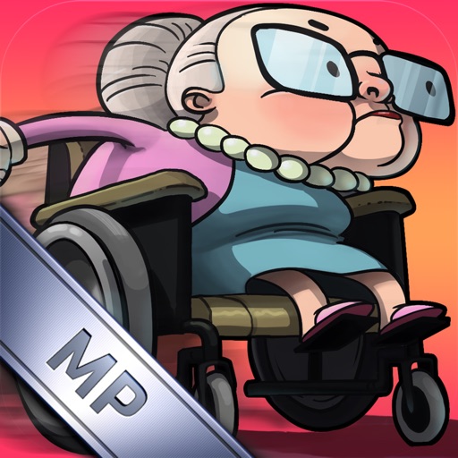 Getaway Granny - Multiplayer Angry Racing Gran Skateboard Run