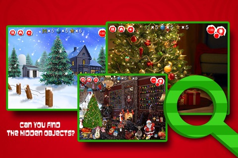 Merry Christmas Hidden Objects - Free screenshot 2