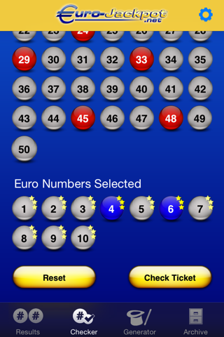 Eurojackpot screenshot 3