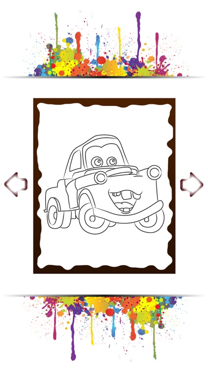 Kids Rainbow Car Coloring