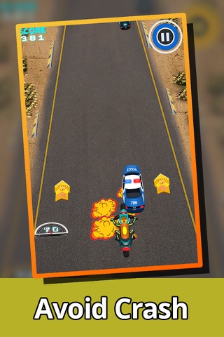A Mad Skills Free MotorCycle Racing Game to Escape From Policeのおすすめ画像3