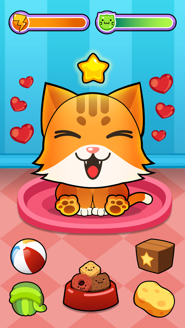 My Virtual Cat ~ Pet Kitty and Kittens Game for Kids Screenshot 1