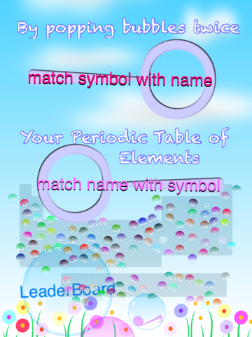 Скриншот из Periodic Table of Elements Bubble Pop