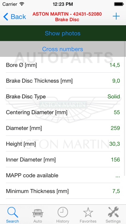 Autoparts for Aston Martin