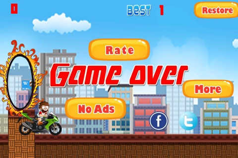 Best Hoop Jump Biker Race Crazy Arcade Free Family Game screenshot 3