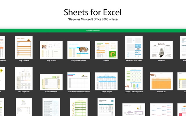 Sheets for Excel