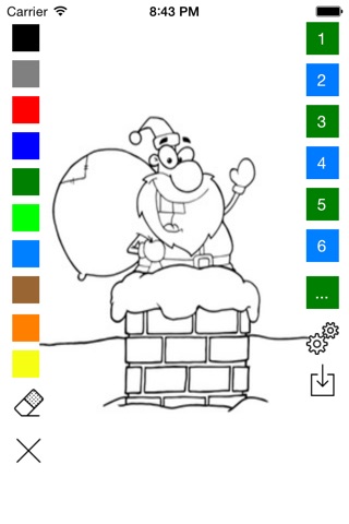 Santa Claus Christmas Coloring Book For Kids screenshot 2