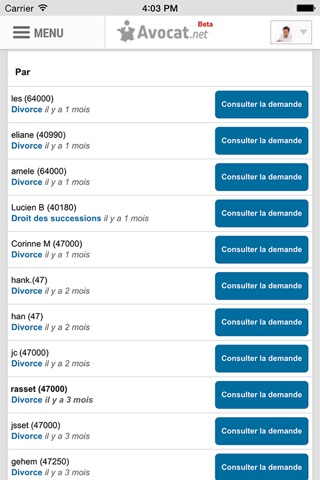 Avocat.net screenshot 4