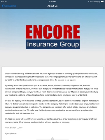 Encore Insurance Group HD screenshot 2