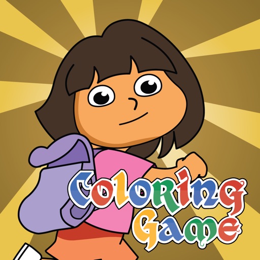 Coloring Book for Friends - Paint Dora Edition