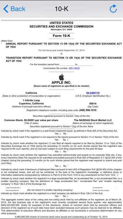 Filing Pro : SEC Company Filings, Report with Real-Time Stock Quotes, Chart and Watchlist screenshot-3