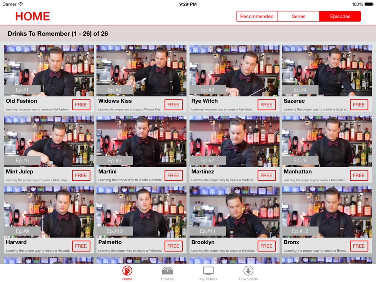 Drinks to Remember Video Lessons: Cocktails