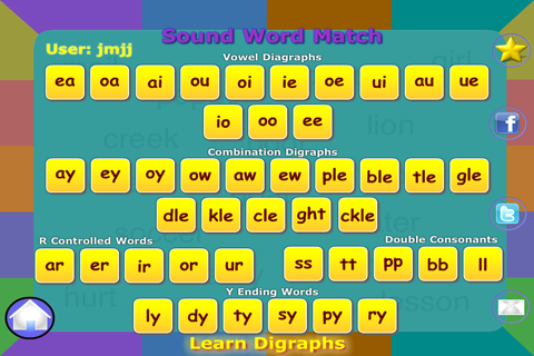 Learn Digraphs Preschool Kindergarten Reading Writing Spelling Free screenshot 2