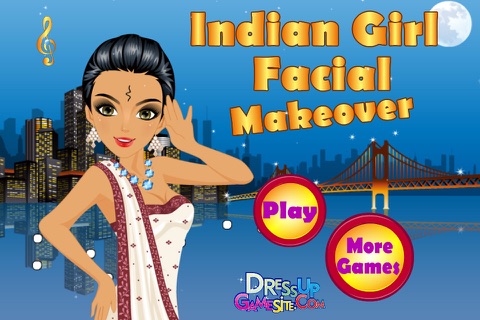 Indian girl facial makeover screenshot 2