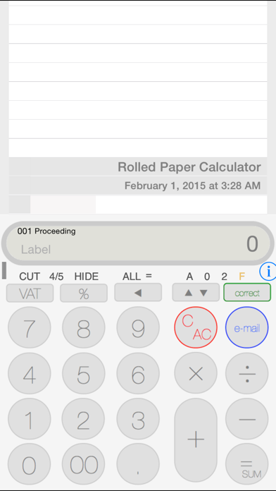How to cancel & delete Rolled Paper Calculator Flat from iphone & ipad 1