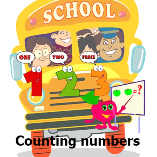 Counting numbers for kindergarten or kids learning Icon