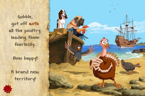Thanksgiving Tale & Games - Gobble The Famous Turkey - eBook #1 - Lite version screenshot 2