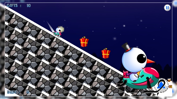 Iceberg the Cute Snow Man : The Fun Free Winter Race Game - Free Edition screenshot-4