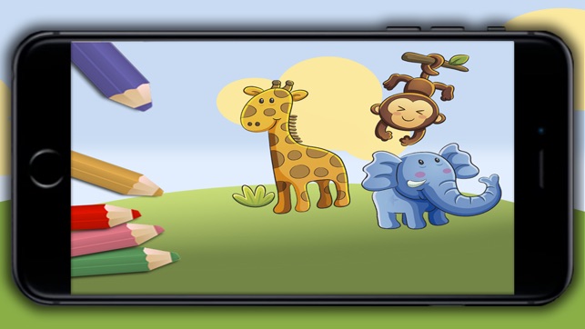 Pintar animales del zoo y de la selva – libros para colorear(圖1)-速報App