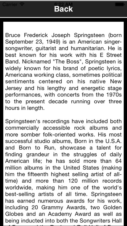 Proud Fan of Bruce Springsteen