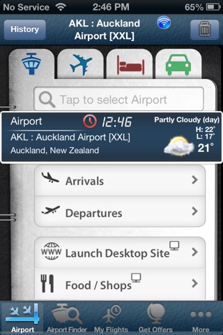 Auckland Airport (AKL/WLG/CHC) Flight Tracker air radar all airports in New Zealand and Australia screenshot 2