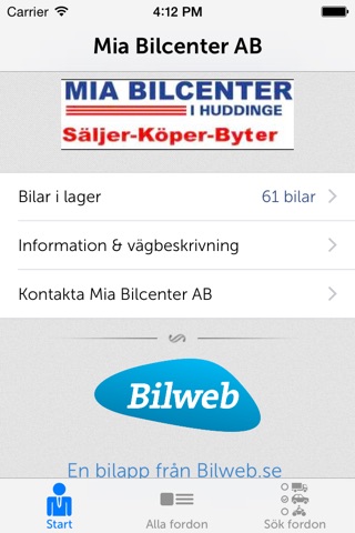 Mia Bilcenter screenshot 3