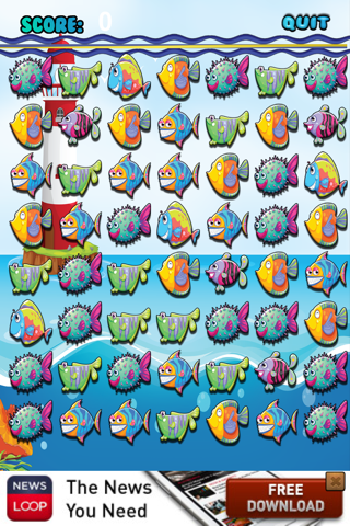 Fish Match Mania Water Puzzle - Where's my bubble?  FREE screenshot 2