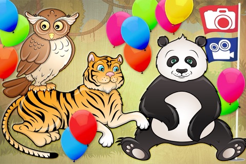 Animals puzzle game for preschool kids - learn words and sounds screenshot 3