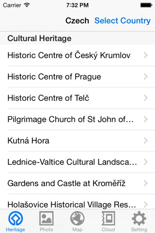 World Heritage in Czech screenshot 2