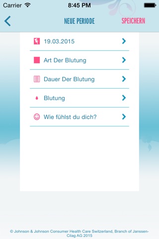 o.b.® Menstruations-Kalender App screenshot 4