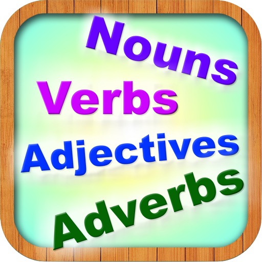 English Grammar -  Nouns, Verbs, Adjectives and Adverbs Icon