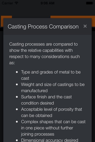 Casting Process Comparison screenshot 3