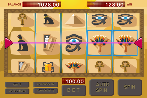 Slots - Pharaoh and Cleopatra Treasure Machine screenshot 2