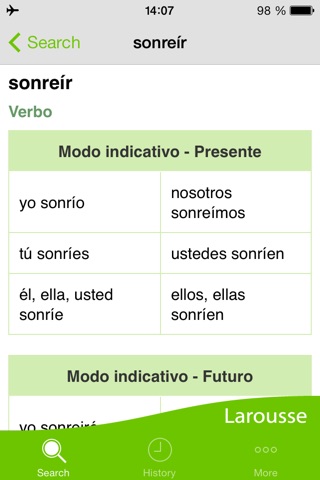 Larousse de Conjugación screenshot 3