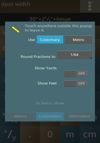 Inches+Meters Calculator Pro screenshot 4