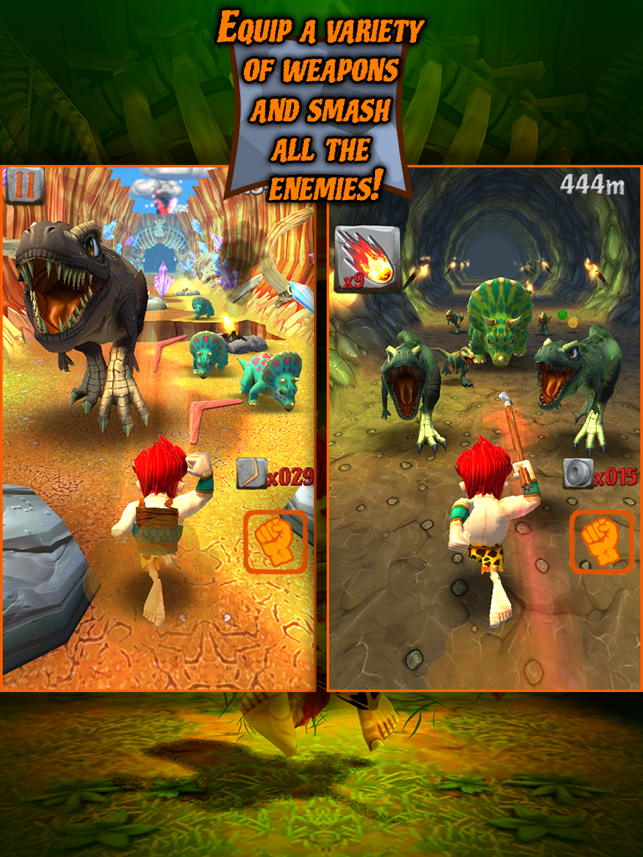 ‎Caveman Dino Rush Screenshot