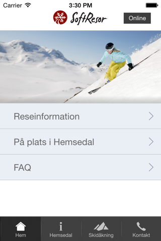 Softresor - Skidresor till Hemsedal screenshot 2
