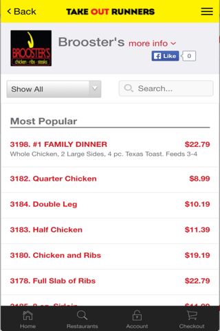 Takeout Runners Restaurant Delivery Service screenshot 3