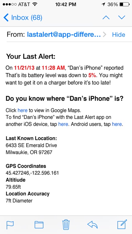 Last Alert Lite - Find My Lost Phone