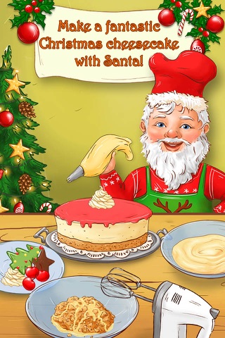 Santa's Christmas Kitchen – Make Cupcakes, Cheesecake and Gingerbread Cookies screenshot 4