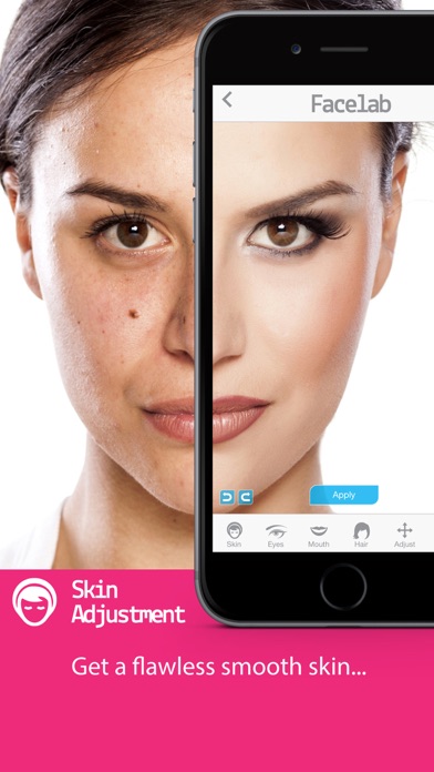 FaceLab - perfect makeover cosmetic retouch & free selfie makeup app Screenshot 1