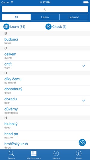 Czech <> English Dictionary + Vocabulary trainer Free(圖3)-速報App