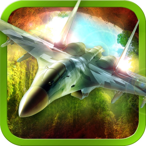 Real 3D Jet Fighter Air-Strike Combat Icon