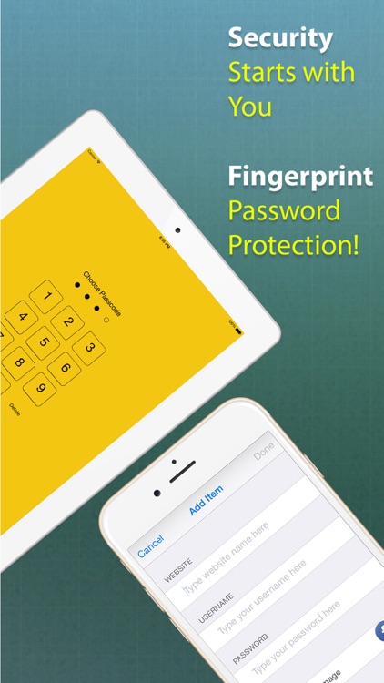 Password Manager - A Secret Vault for Your Digital Wallet with Fingerprint & Passcode