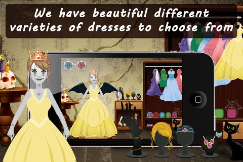 Spooky Princess Dress Up Lite screenshot 3